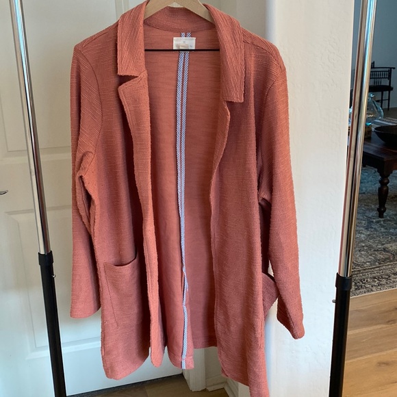 Caslon Knit Blazer in Pink Cedar - Picture 1 of 6